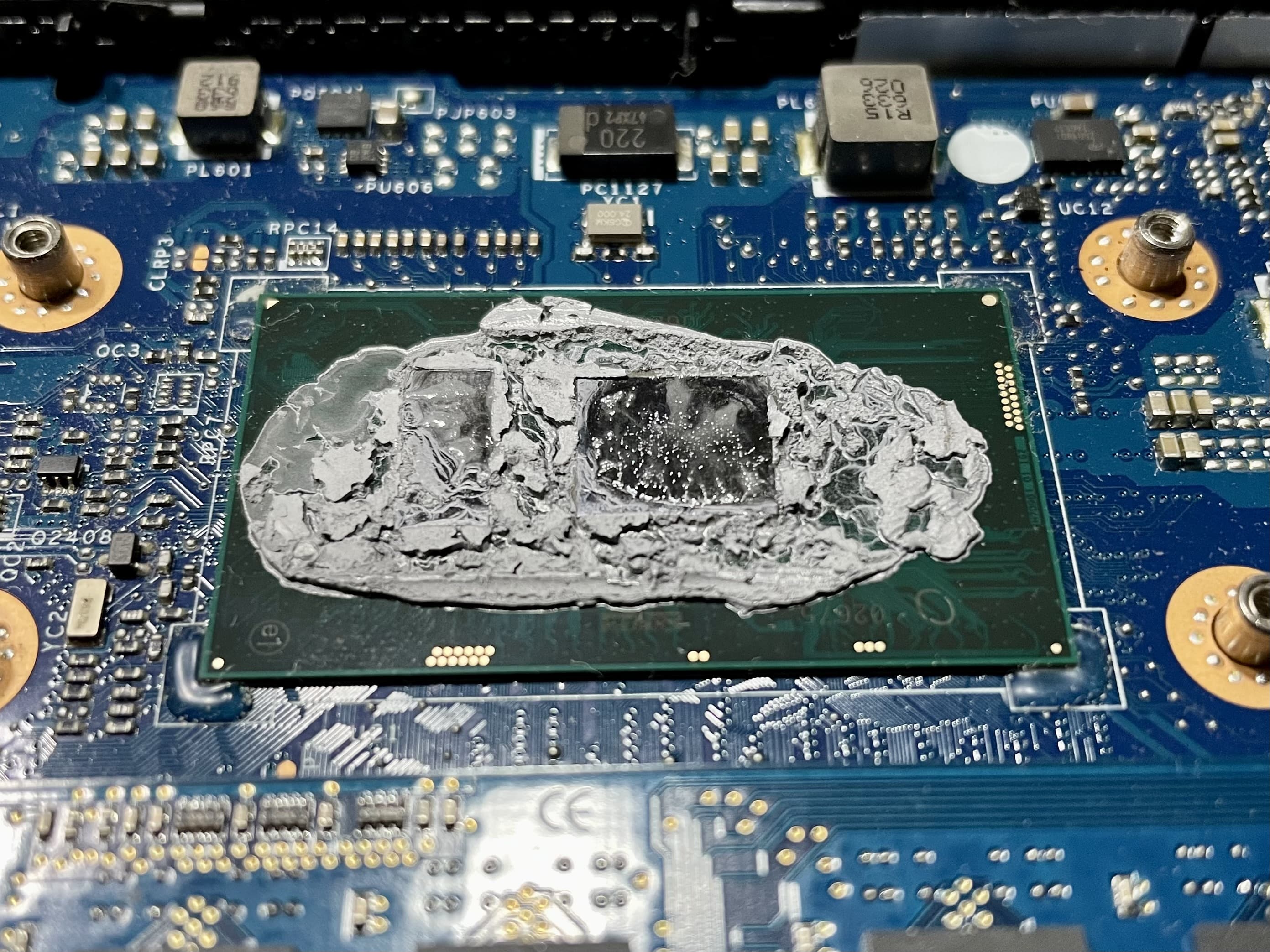 CPU的旧硅脂